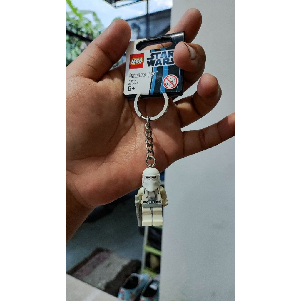 lego keychain original snow trooper with tag vintage rare
