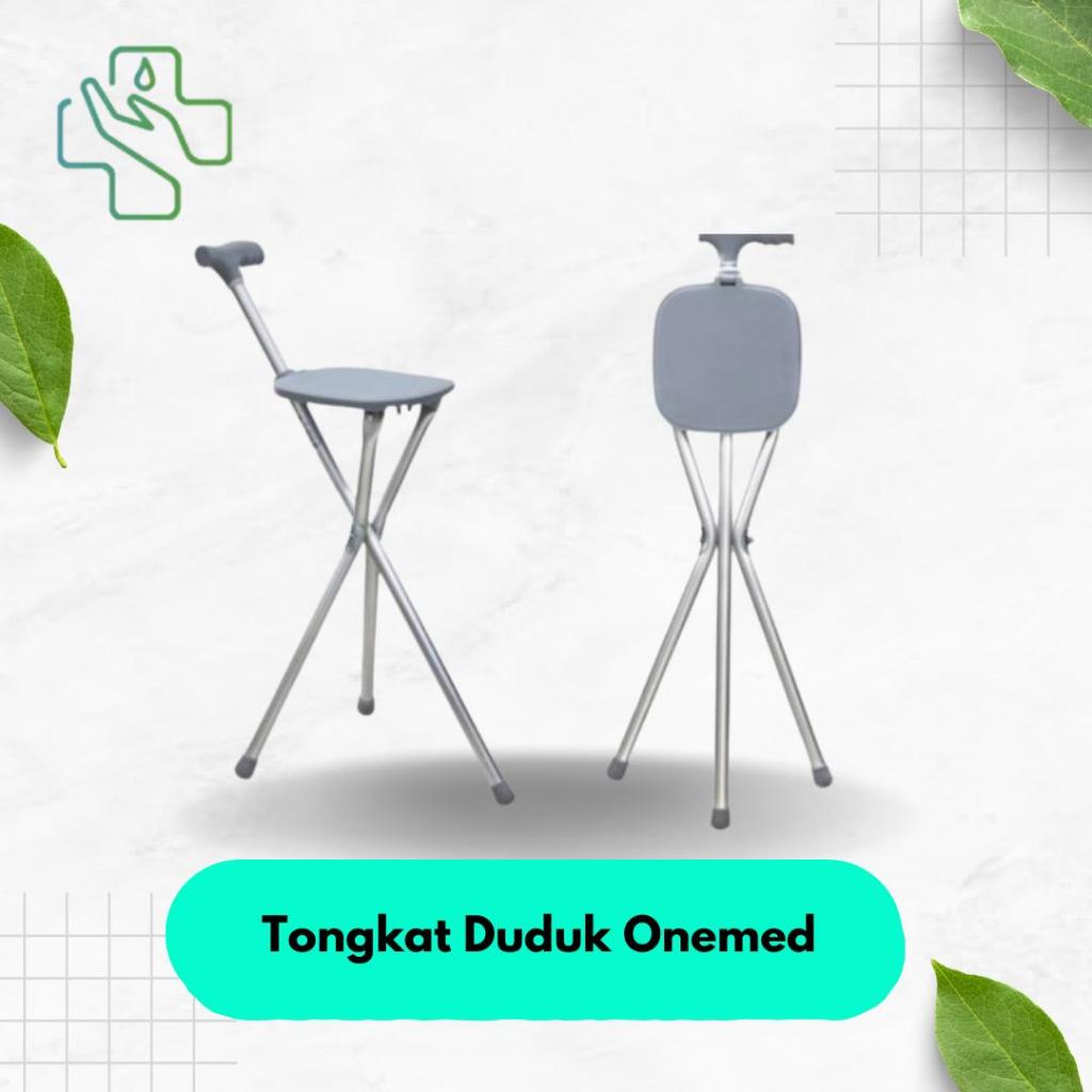 Tongkat Duduk Onemed Tongkat Lansia Tongkat Umroh