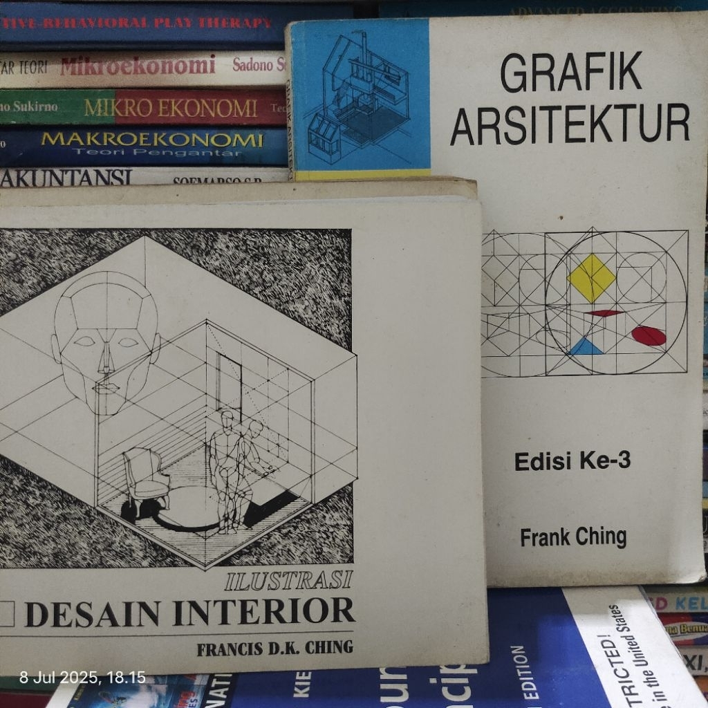 BUKU GRAFIK ARSITEKTUR EDISI KETIGA -ILUSTRASI DESAIN INTERIOR OLEH FRANCIS D.K.CHING ORIGINAL
