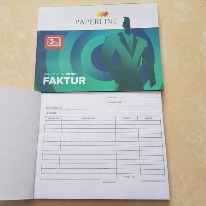 

Buku Faktur Paperline 3ply 210x160mm isi 25 set
