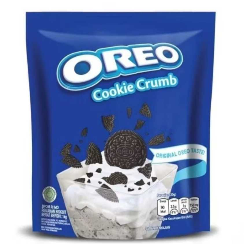 

OREO COOKIE CRUMB / TOPPING OREO REPACK 250GR & KEMASAN 1 KG