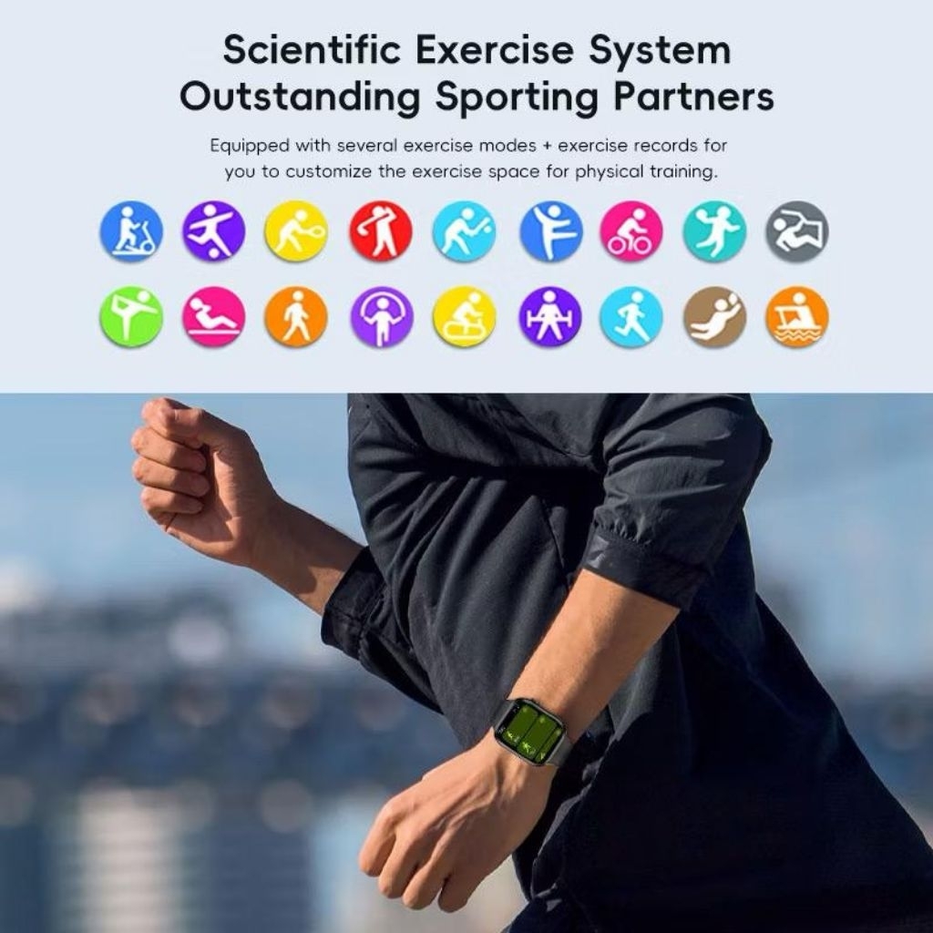 NEW DEALS CUCI GUDANG Jam Tangan SmartWatch Pintar Android Touchscreen Layar Sentuh Anti Air Pria