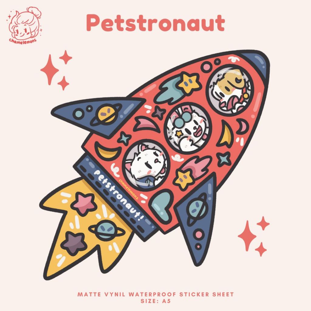 

Chamelemons Sticker Sheet - Petstronaut