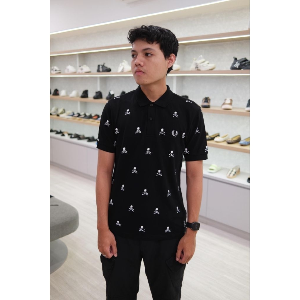 FP X MASTERMIND CONTRAST POLO BLACK