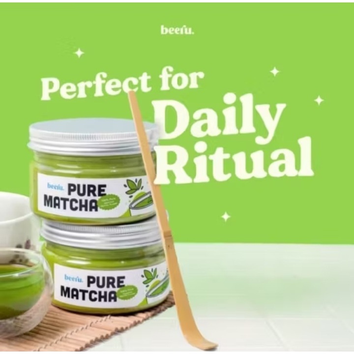 

Beeru Pure Matcha Powder 100% Bubuk Matcha Isi 50gr Bubuk Matcha Premium Japan