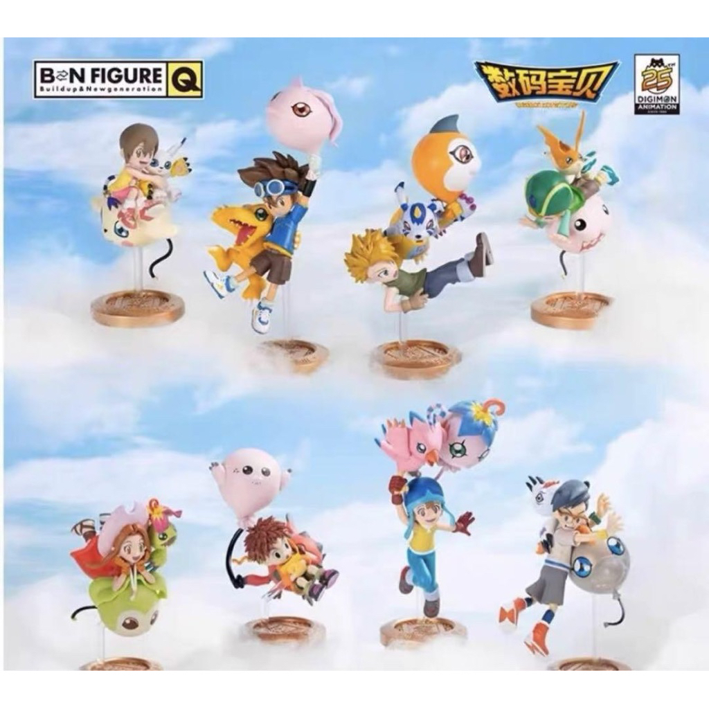 [READY STOCK] BN Figure Q SELECTED Blind Box Digimon Adventure 25th Anniversary Mini Figure
