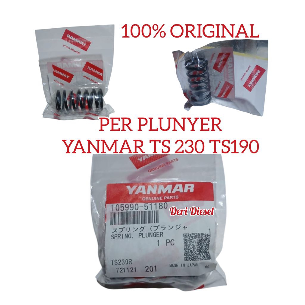 per plunyer spring / Per plunyer Yanmar TS230/TS190 Original per bospom yanmar ts230