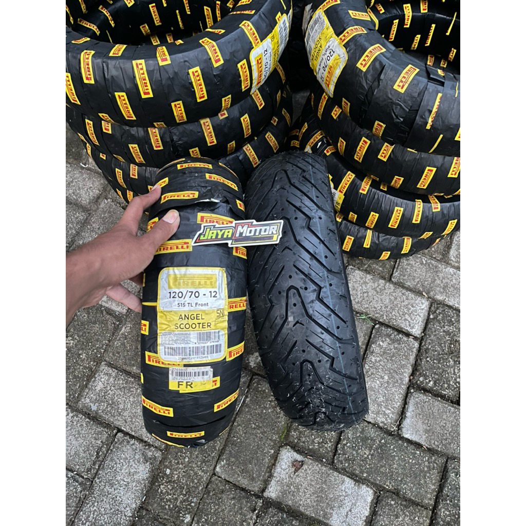 PROMO PIRELLI BAN LUAR PIRELLI ANGEL SCOOTER 120/70-12 TUBLES 120 70 R12