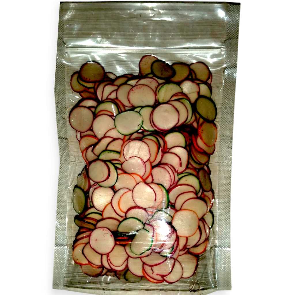 

Kerupuk Bawang Mentah Warna Warni 250 Gr