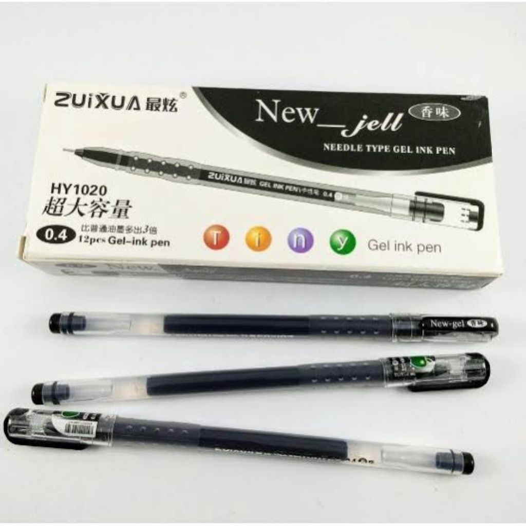 

Bolpen New Gel Zuixua warna hitam (1 pak 12 pcs)