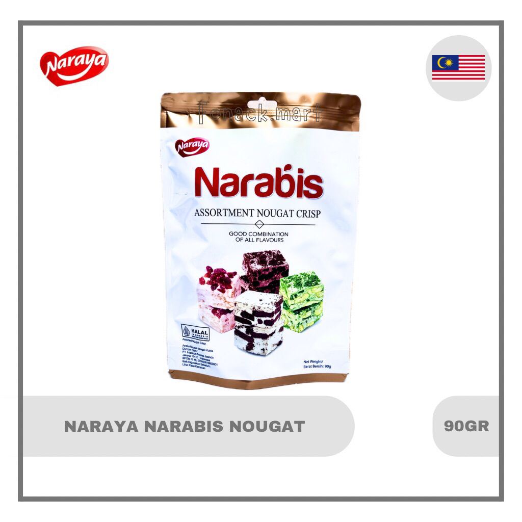 

Naraya Narabis Nougat Crisp Assortment 90gr