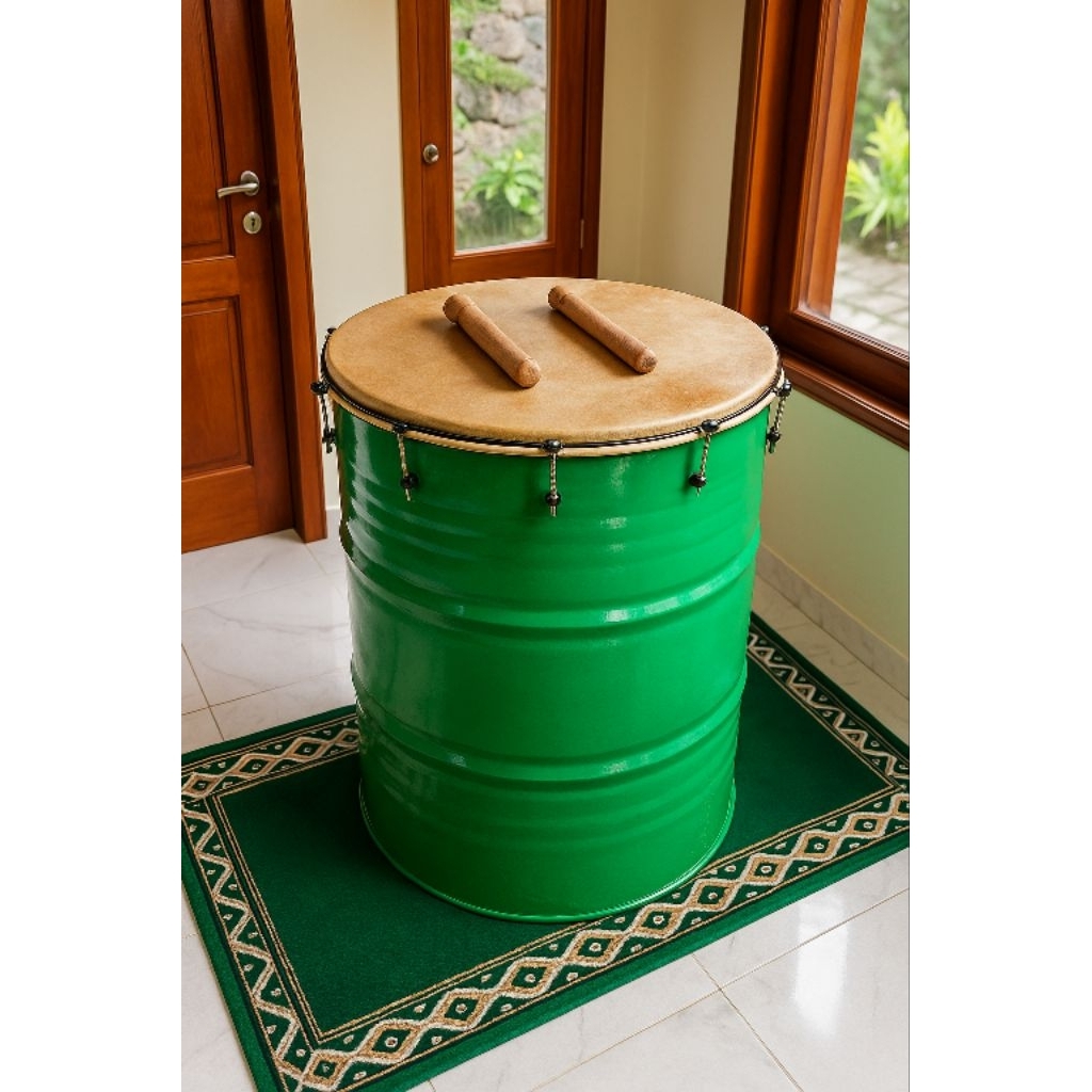 bedug beduk mesjid kulit sapi ukuran besar diameter 60 cm