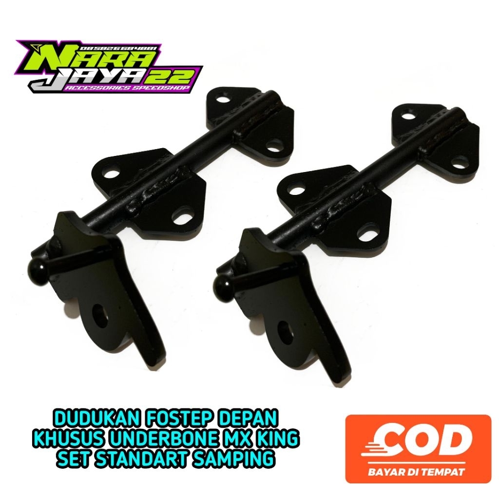 STAND STANDART SAMPING MX KING,NJMX KHUSUS UNDERBONE DUDUKAN POSTEP DEPAN MX KING dan NJMX (FREE STI