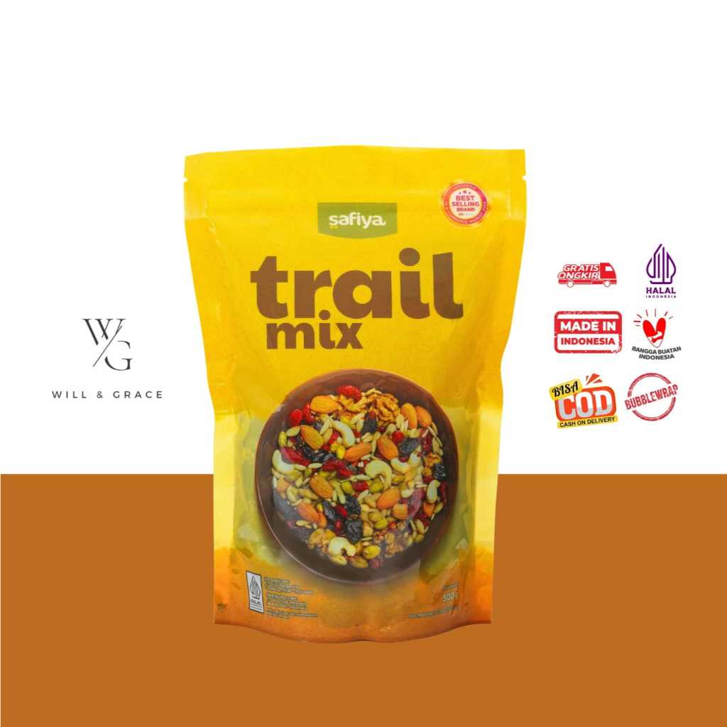 

Safiya Trail Mix Original 500 Gram Dried Fruit Roasted Premium
