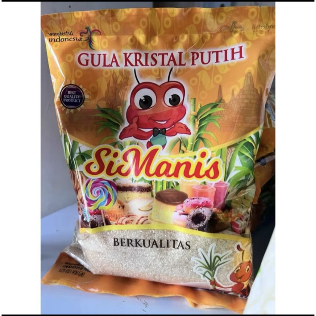 

Gula pasir lokal si manis 1 kg gula tebu asli