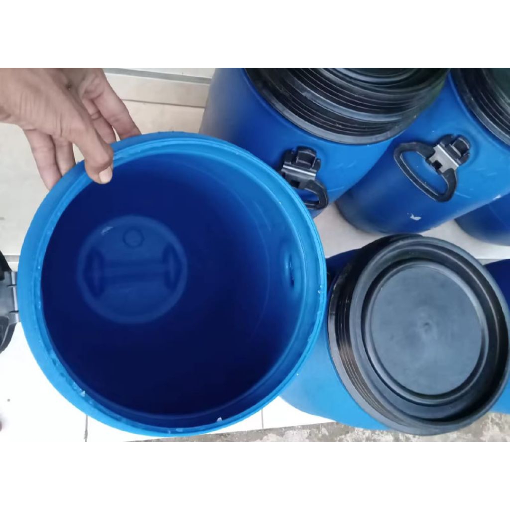 tong biru Bekas atau tong sampah 30L