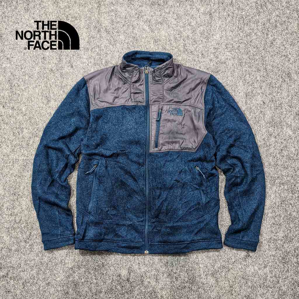 TNF TheNorthFace - Jaket Outdoor Pria Rajut Polar Hangat Tebal Winter Musim Dingin Second Bekas Orig