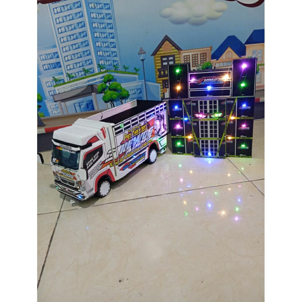 miniatur truk sound horeg / miniatur truk sound brewog / miniatur truk oleng