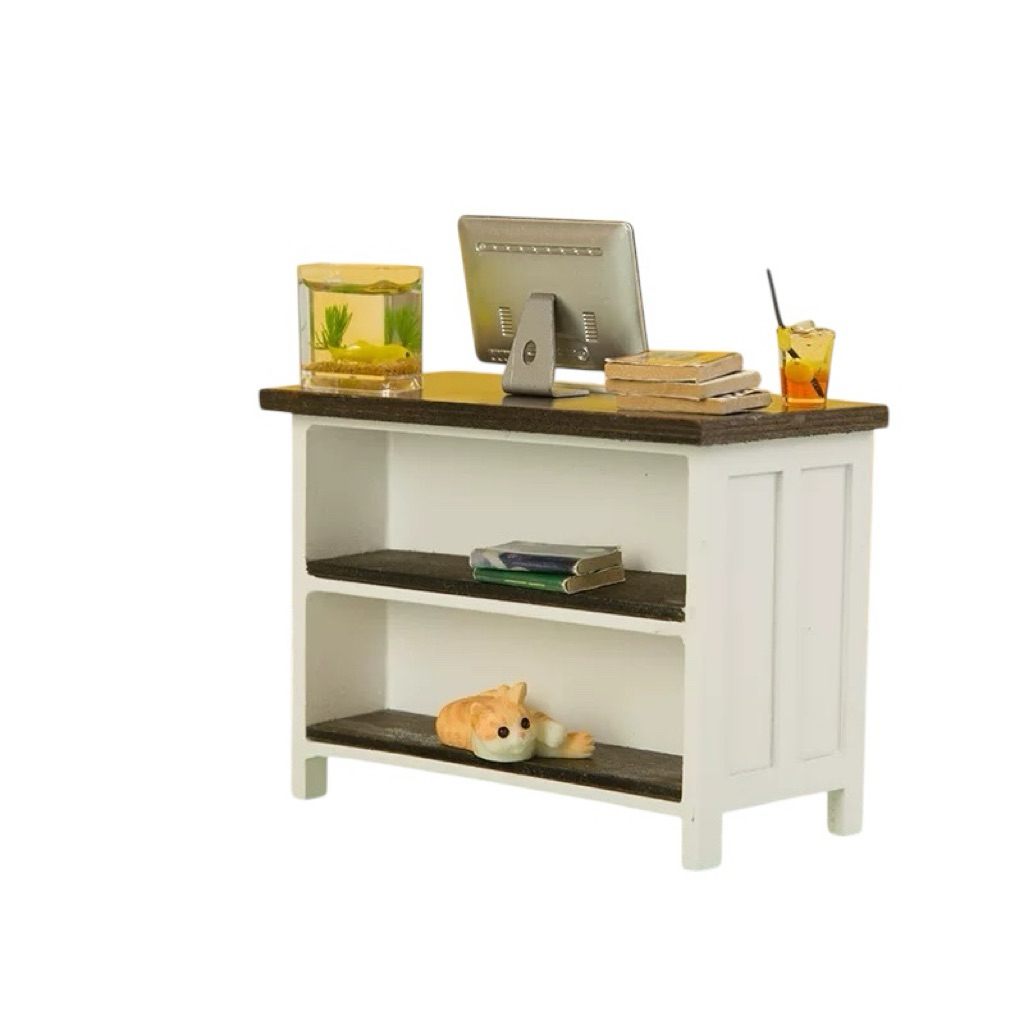 Miniature Orcara Meja Makan Island Livien |  Meja makan lipat | Meja makan modern