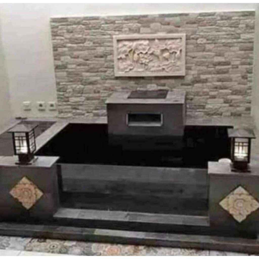 KOLAM IKAN KOI MINIMALIS MODEL BATU ALAM ASLI ANDESIT BERGARANSI