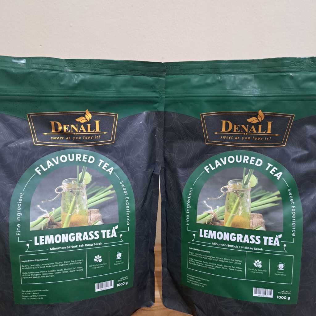 

Denali Powdre Lemongrass Tea Minuman Serbuk Teh Rasa Sereh 1kg