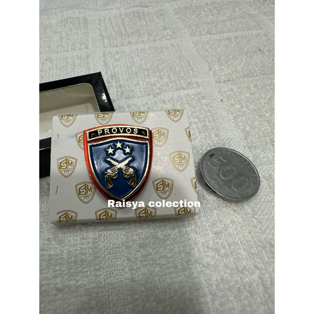 pin provos kecil / pin provos / logo provos polri kecil