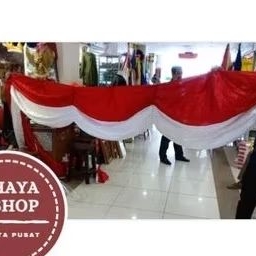 BACKGROUND MERAH PUTIH PREMIUM / GELOMBANG MERAH PUTIH SATIN / FIGURA MERAH PUTIH / VITRASE MERAH PU