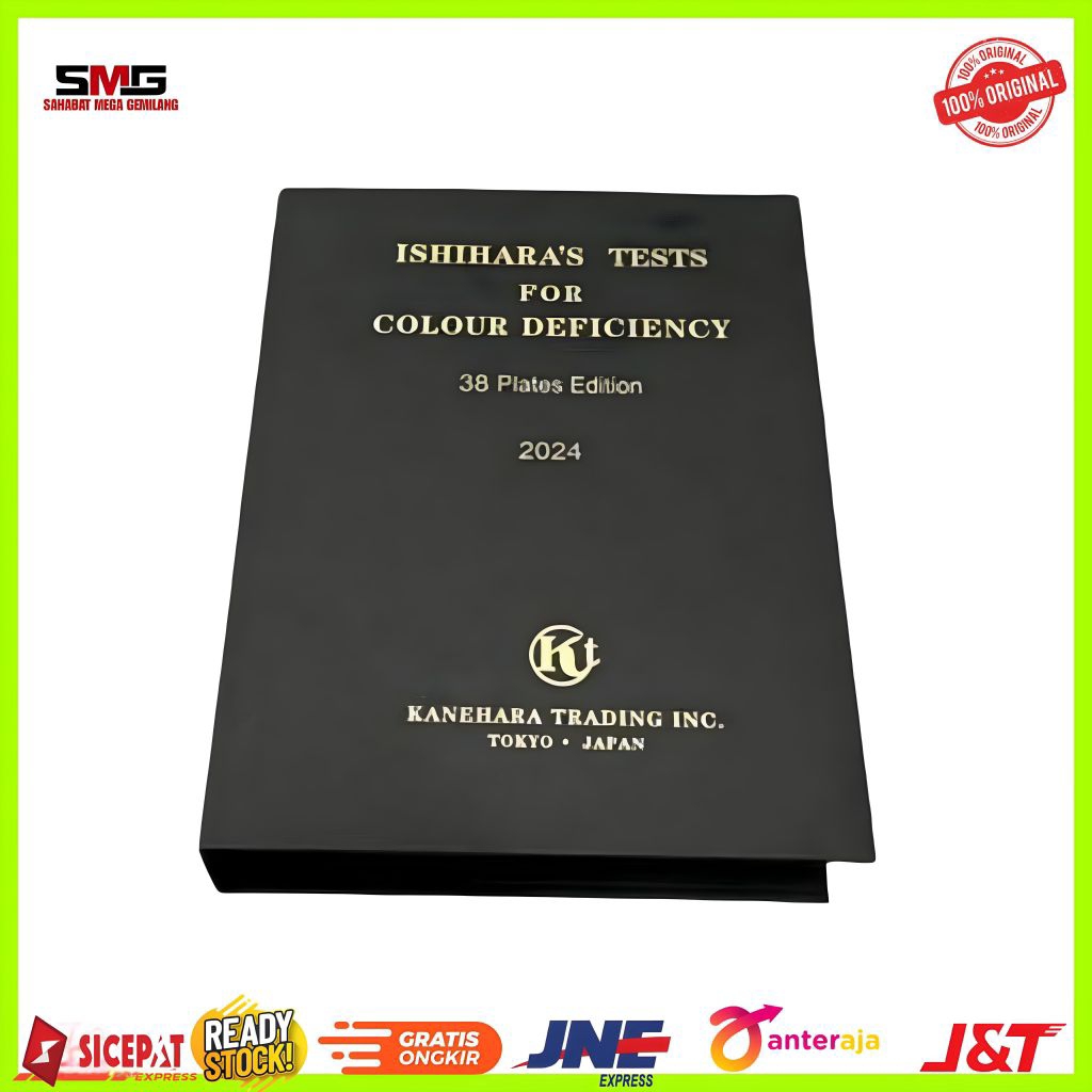 buku tes buta warna Isihara ishihara 38 plate limited