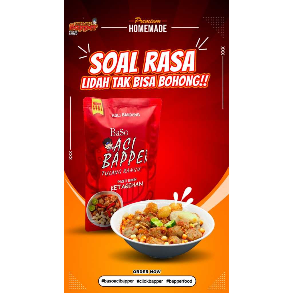 

BASO ACI BAPPER ORIGINAL SAMBEL MERCON TULANG RANGU SAPI TERLARIS DAN READY STOK TERLARIS DAN TERPERCAYA