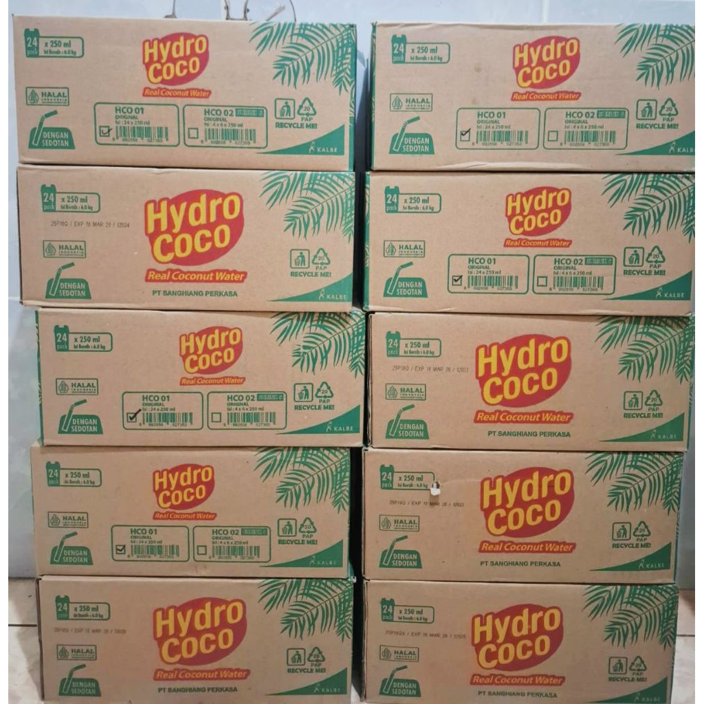 

Hydro Coco 1 Dus. Ukuran 250 ML. isi 24 Pcs. Kemasan Baru.