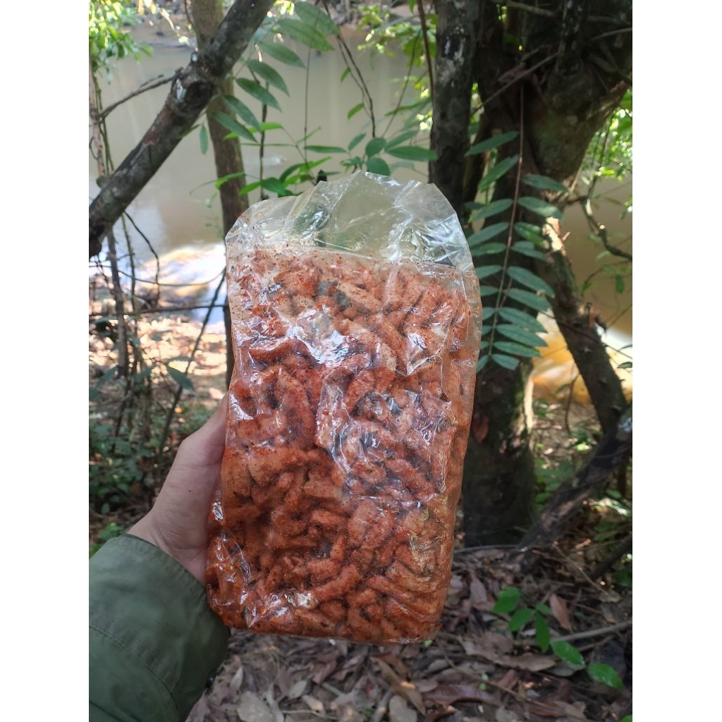 

basreng pedas dan original bumbu melimpah renyah gurih full daun jeruk