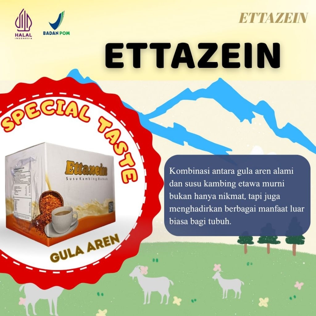

Membantu Produksi ASI,Ettazein susu kambing etawa 200gr,