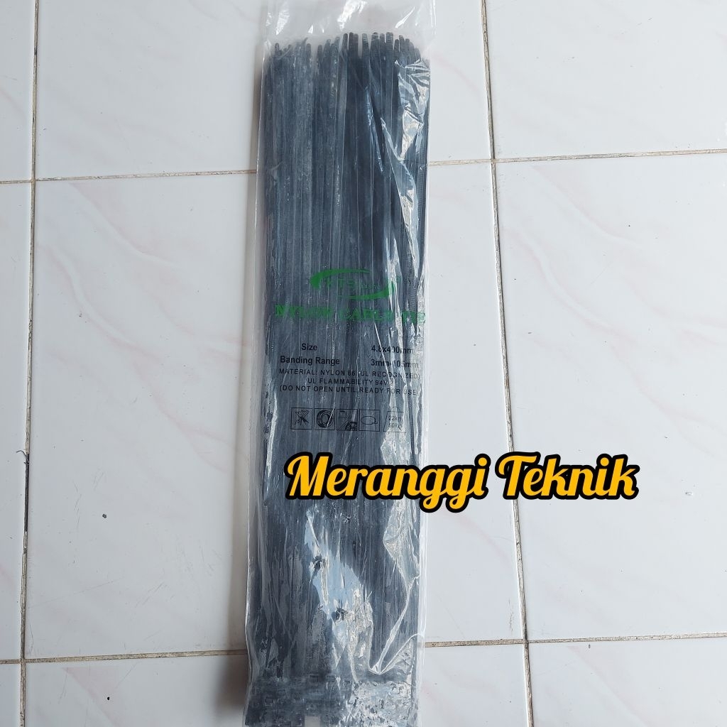 

id4655 Kabel ties tis tie cable tie 4.8 x 400 mm panjang 40 cm isi 100 pcs