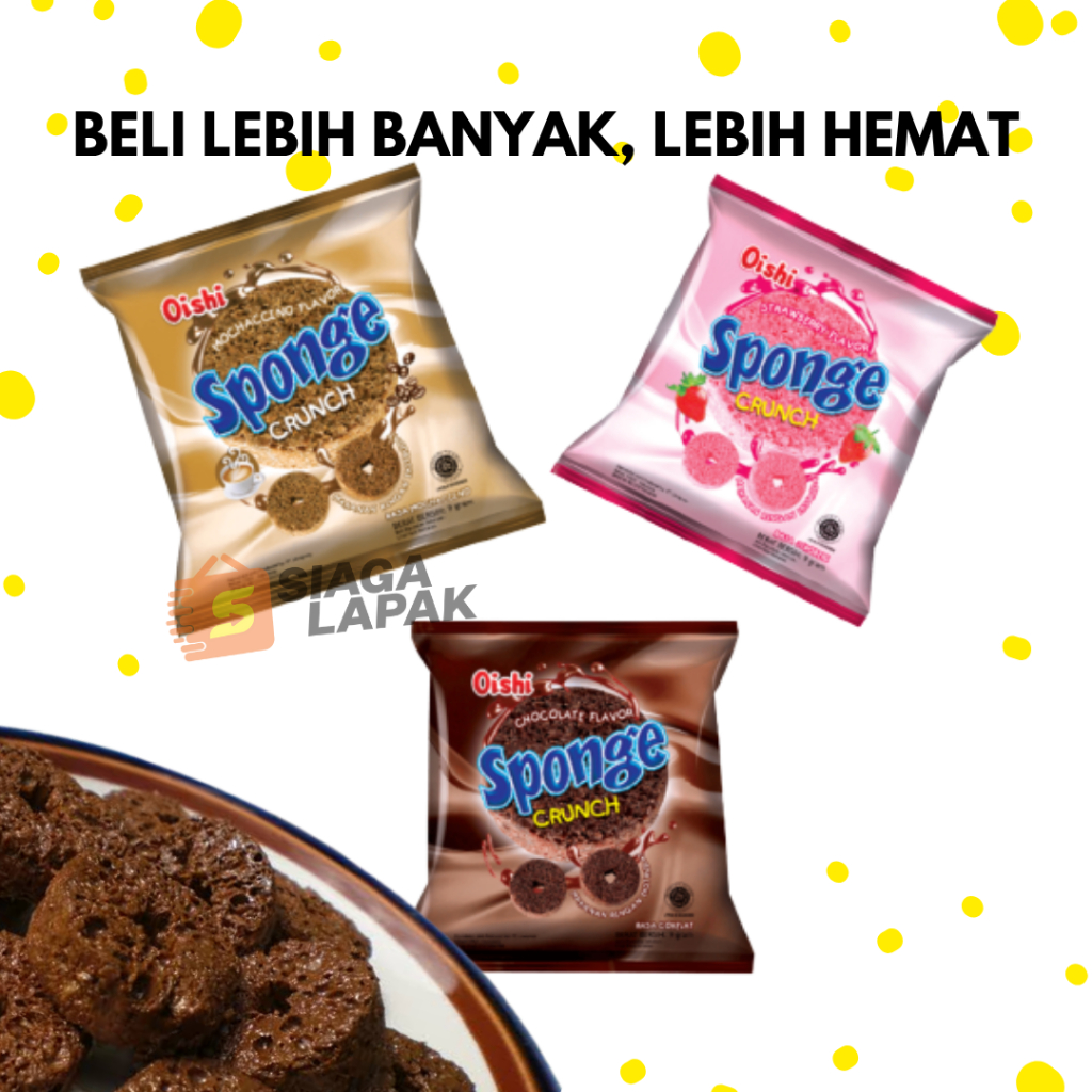 

Sponge Oishi 22gr MINI ECERAN 1 PCS Snack Crunch All Varian [BELI BANYAK LEBIH MURAH]