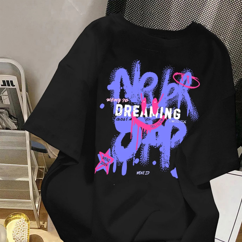 Baju Kaos Streetwear Grafiti Korea - Dreaming Series