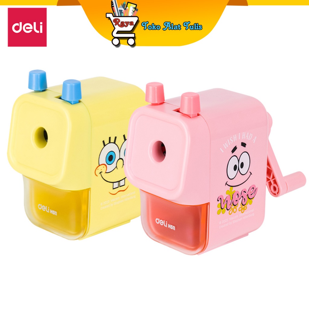 

Deli Rotary Pencil Sharpener Peraut Edidi Spongeboob
