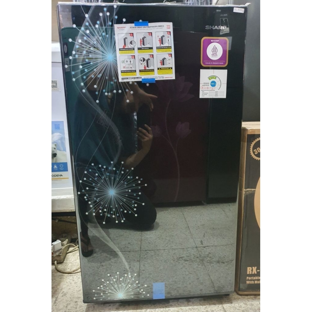 Lemari es SHARP 1 PINTU SJ-X167 MG-DB