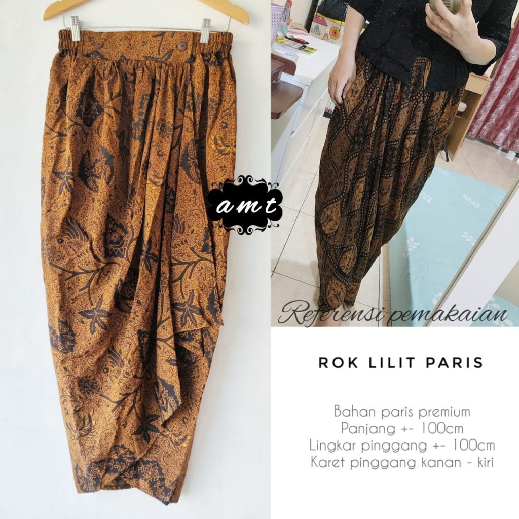 Rok lilit instan rok lilit batik paris