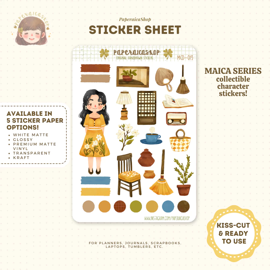 

Paperaica - Cute Filipino Sticker, Pinoy Stickers, Lokal Girl Stickers