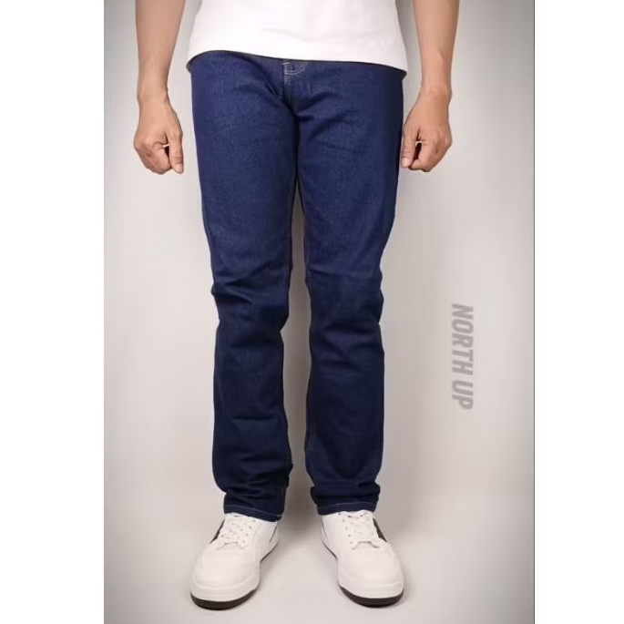NORTH UP Celana Panjang Denim Jeans Slimfit Melar Stretch Biowash