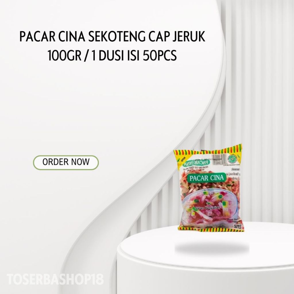 

Pacar Cina Sekoteng Cap Jeruk 100gr / 1 Dusi Isi 50pcs