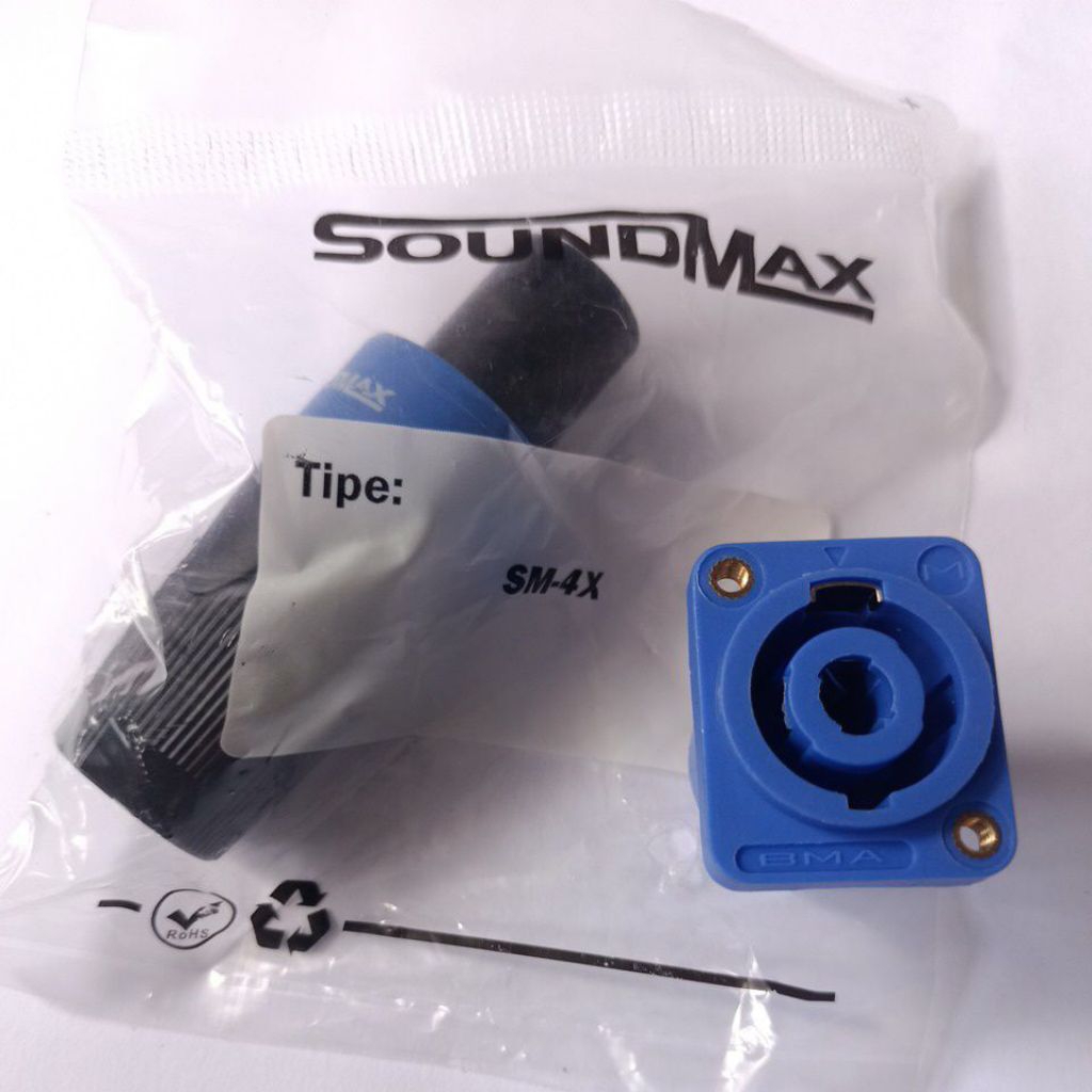 soket speakon BMA + jeck speakon soundmax