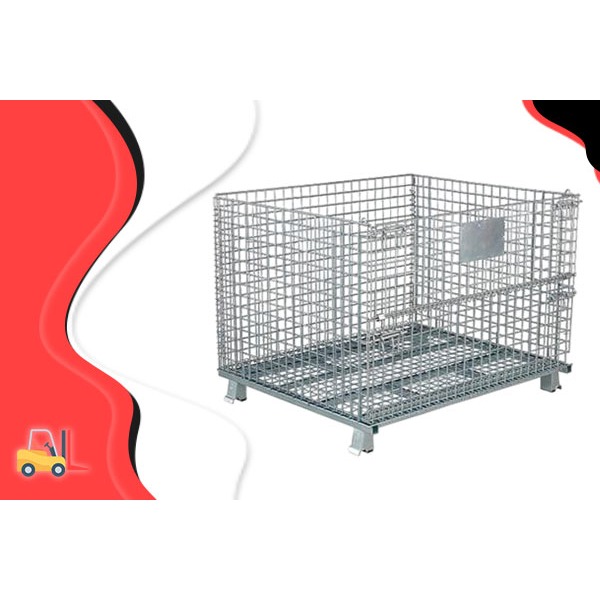 Harga Murah Pallet Mesh Keranjang Besi Lipat DALTON Stocky 7 Ready