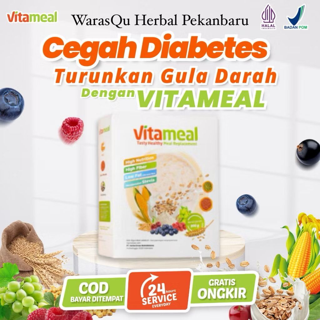 

VITAMEAL || Sereal Diabetes Multigrain Ampuh Menurunkan Gula Darah Tinggi // TASTY HEALTHY MEAL REPLACEMENT ORI 100 %