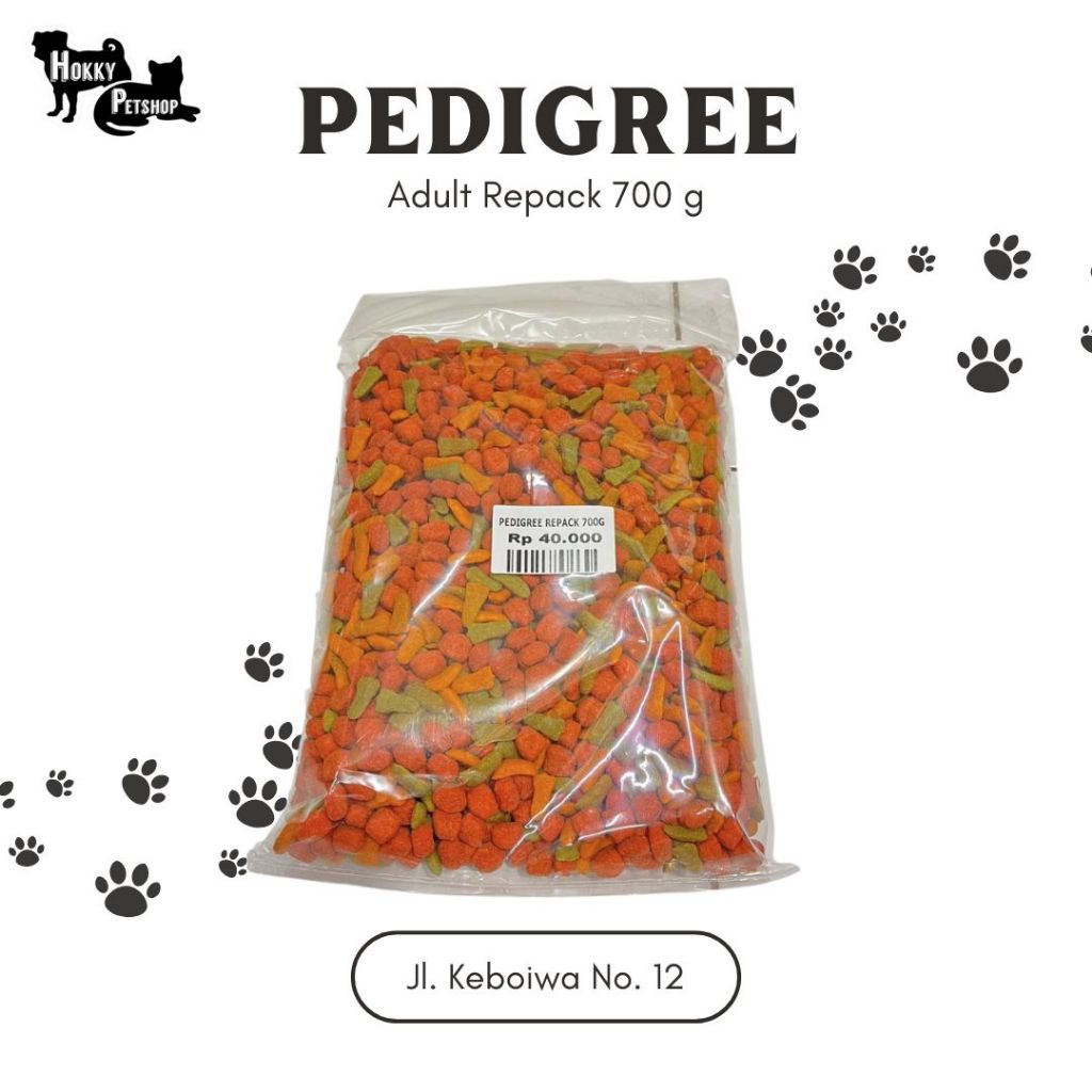 Pedigree Repack 700 g / Makanan Anjing Pedigree / Makanan Anjing Murah