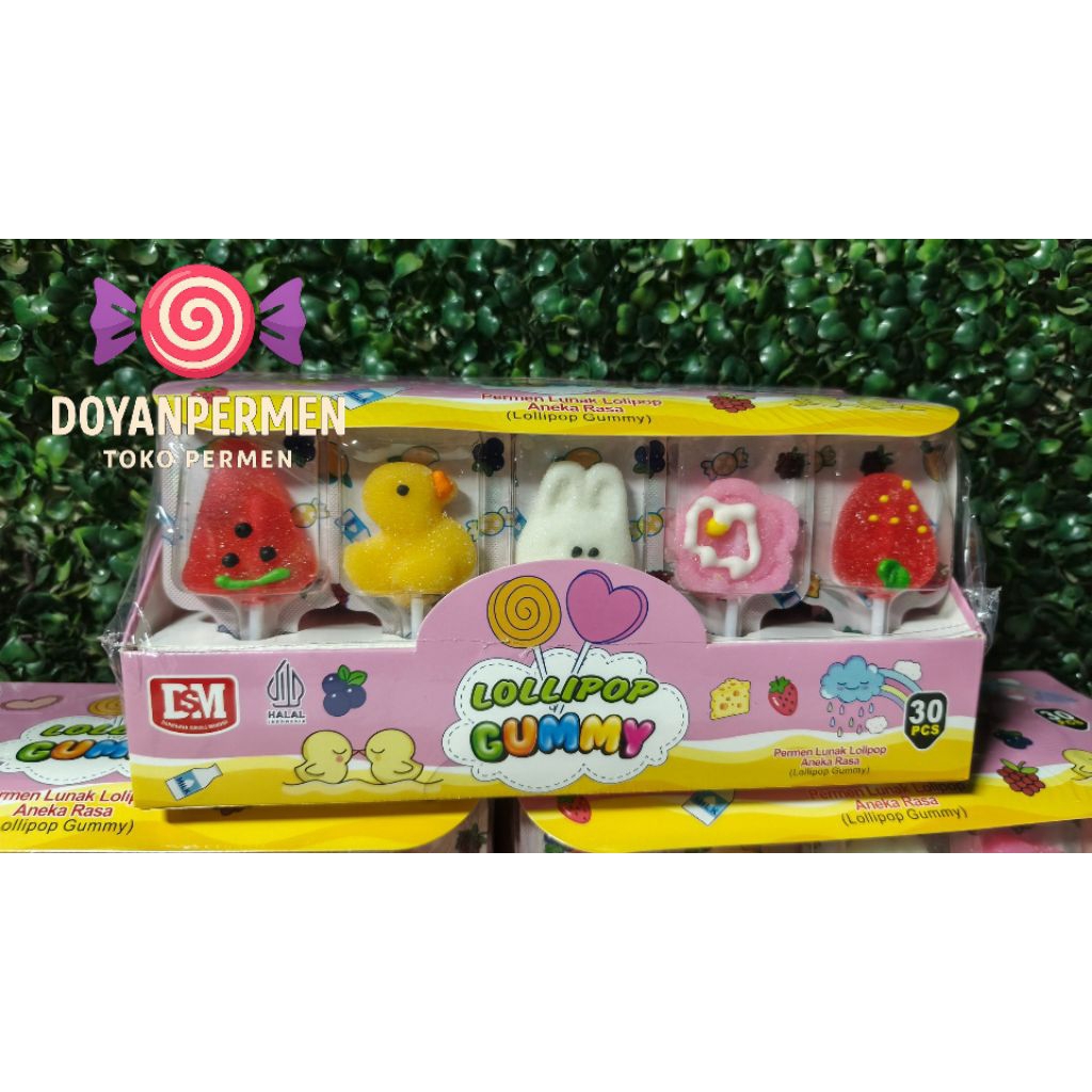 

Lollipop Gummy Permen Boneka DSM (isi 30pcs)