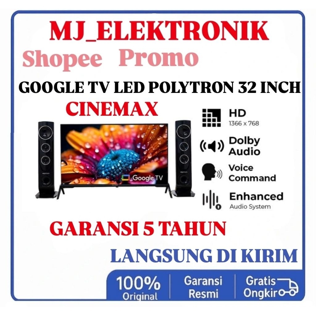 Google tv polytron 32 inch cinemax