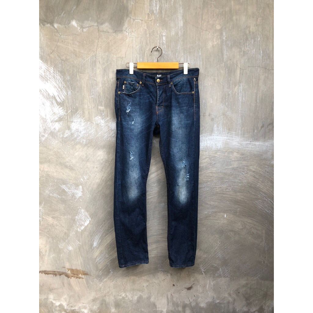 Raf By Raf Simons Distressed Denim