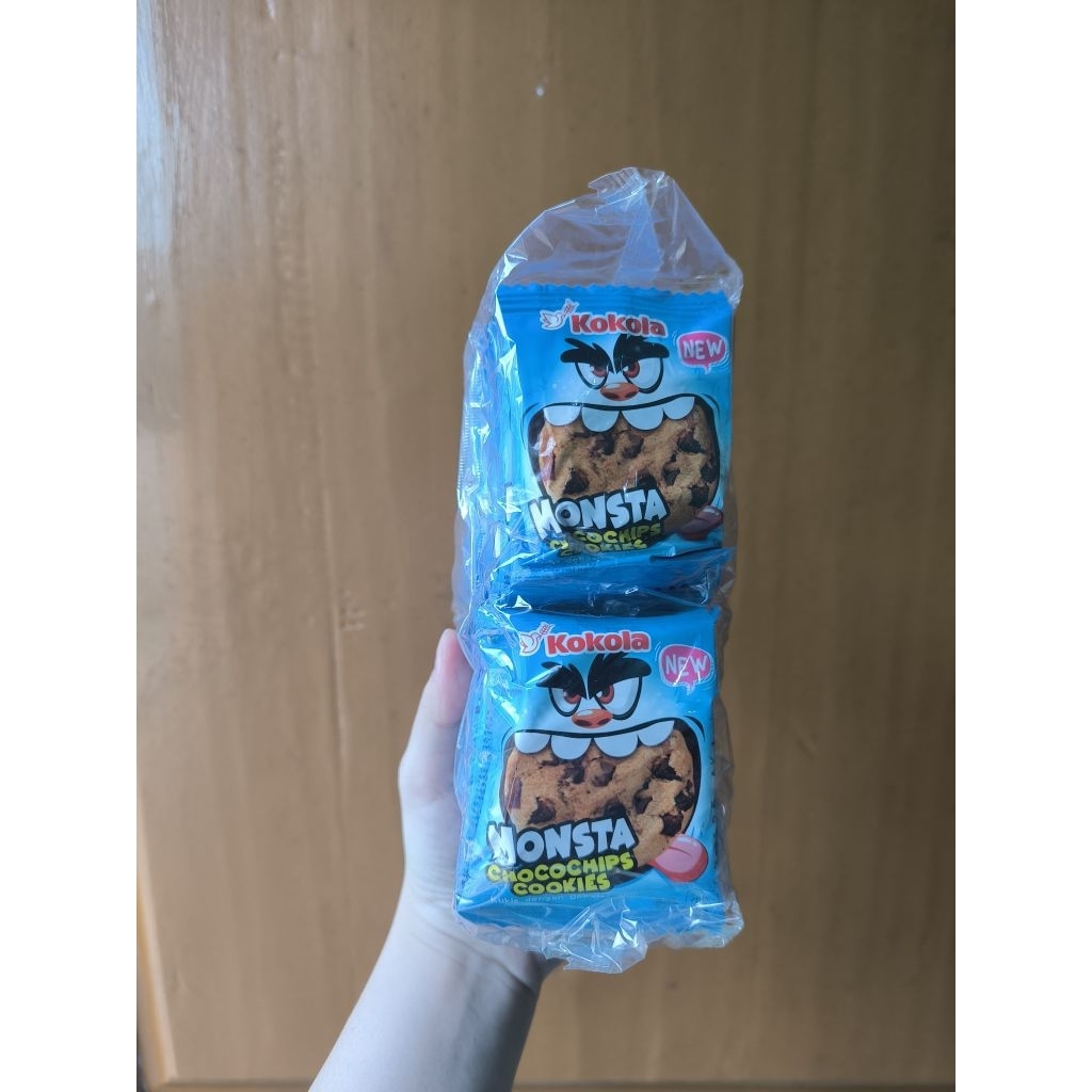 

KOKOLA Monsta Choco Chips Cookies (1renceng isi 20pcs)