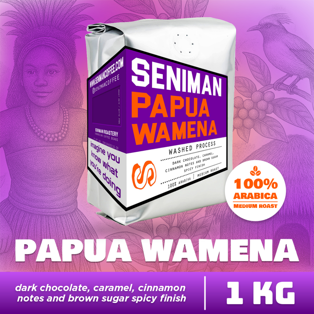 

1 Kg Seniman Coffee / Indonesian Coffee Beans Papua Wamena Fully Washed